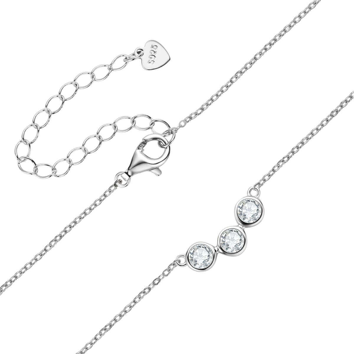Three Diamond Necklace