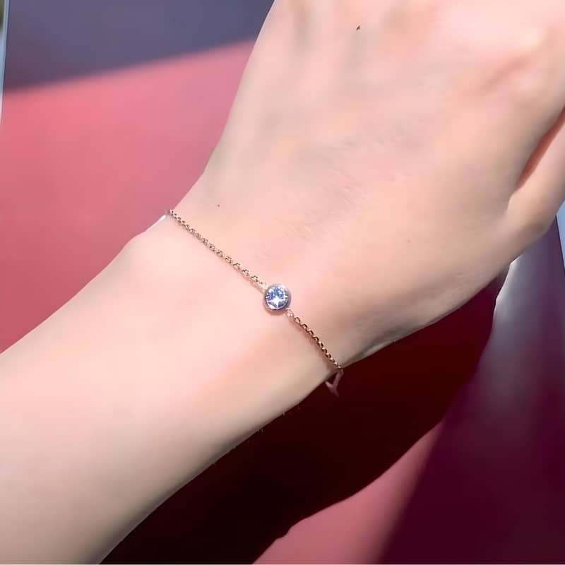 solitaire diamond bracelet